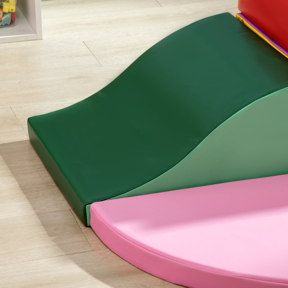 6-Pieces Foam Climbing Blocks for Toddlers 1-3 Years, Soft Play Set for Climb and Crawl, Assorted