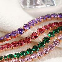 Strobe Tennis Full-Diamond Bracelet Niche Design With A Luxe High-End Vibe