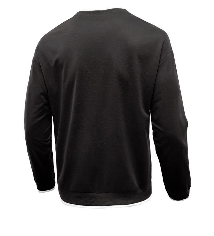 Solid Color European And American Men's Loose T-shirt