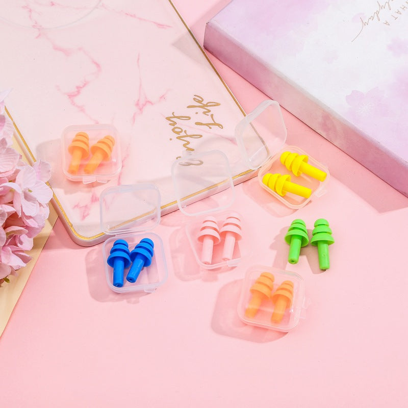Outdoor Scenic Drifting Swimming Earplugs Washable Silicone Protective Ear Plugs Student Learning Male And Female TPE Earplugs