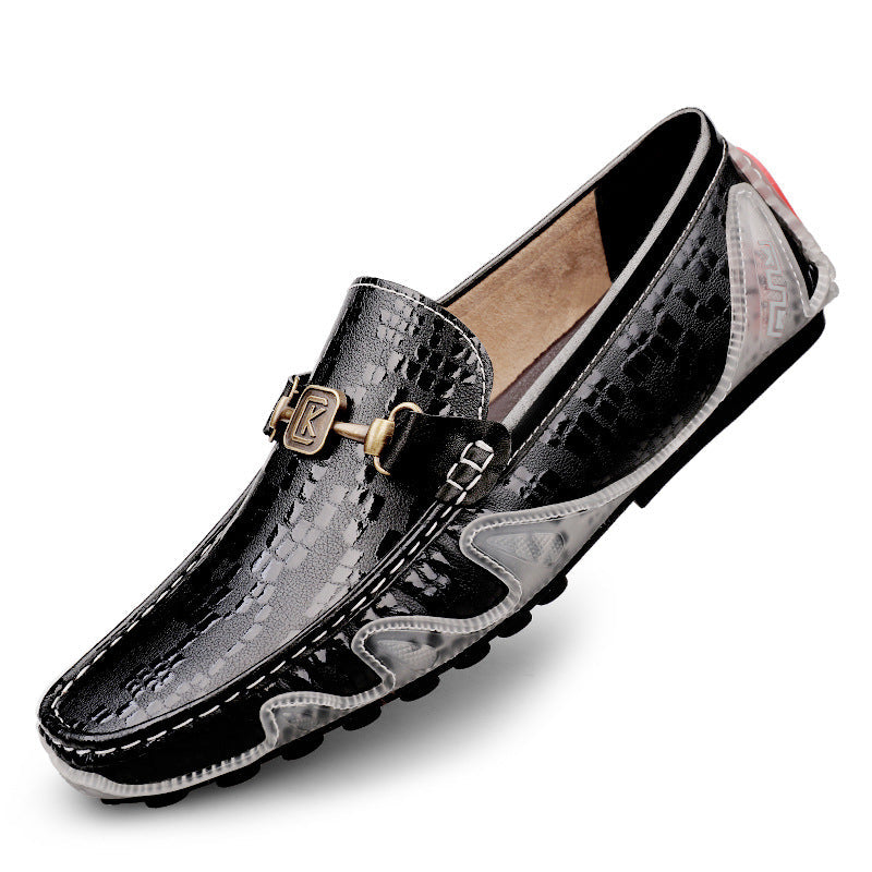 First Layer Cowhide Casual Shoes For Men