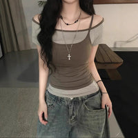 Stylish And Minimalist Womens Short Sleeve Top