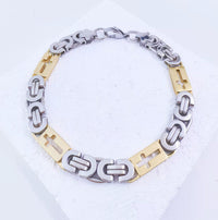Stainless Steel Cross-link Flat-link Chain Handcrafted Chain Bracelet Necklace, And Accessory