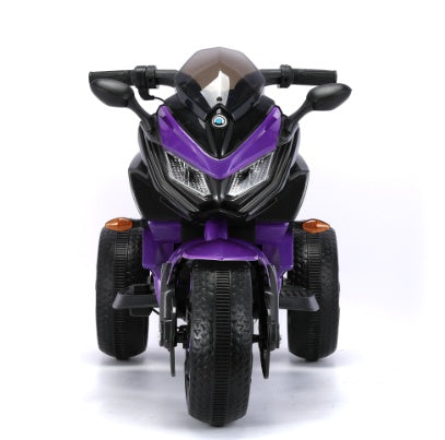 Kids Motorcycle Ride-On Motorcycle 3-Wheels Battery Powered Motorbike Rechargeable 12 V Kids Ride On Toy With PU Seat Training Wheels Manual Throttle Drive By Hand Lighting Wheels