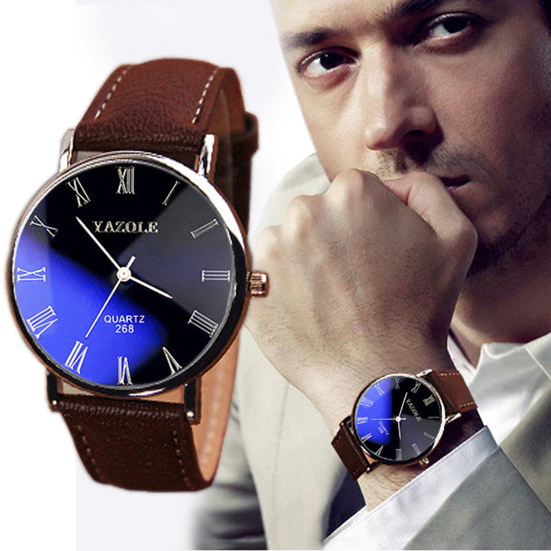 Fashion watch waterproof simple casual belt watch men and women