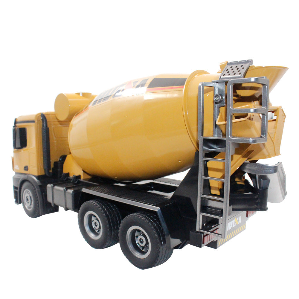 Semi-alloy Concrete Mixer Truck With Audio And Visual Remote Control For Kids