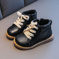 Plush Warm Children's Shoes Soft Soles High Top Fashion Baby Boots