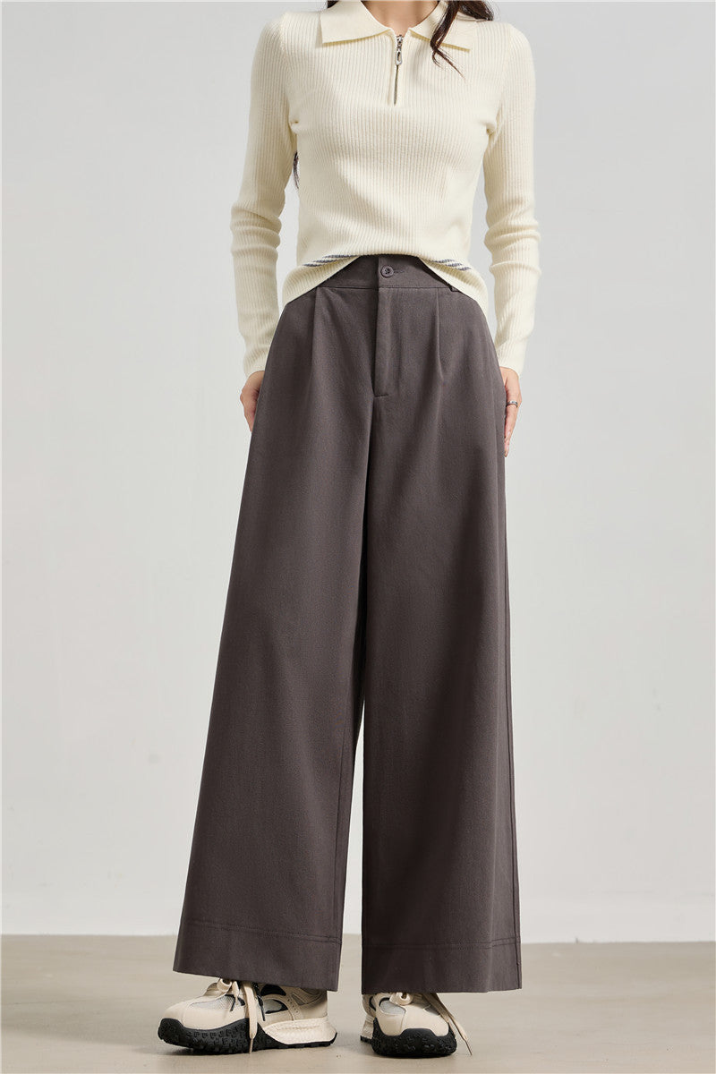 Korean-style Relaxed Simple Figure-flattering Casual Pants