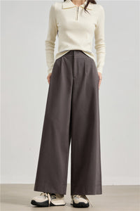 Korean-style Relaxed Simple Figure-flattering Casual Pants