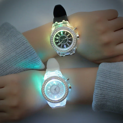 silicone creative fashion trend male and female students couple jelly watches