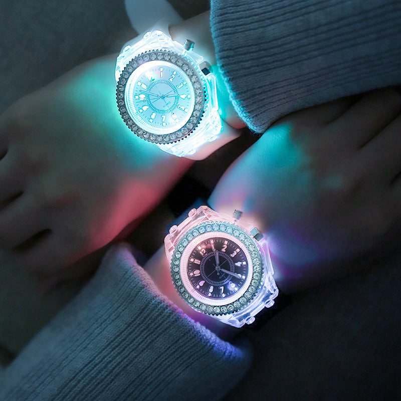silicone creative fashion trend male and female students couple jelly watches
