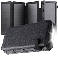 20,000mAh Foldable Solar-Powered Power Bank With Wireless Charging