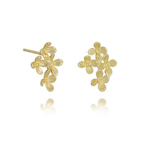 Light Luxury Gold-plated Flower Stud Earrings