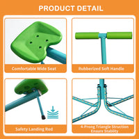 Seesaw,Swiveling 360 Degrees Toddlers Sit And Spin Teeter Totter, Kids Outdoor Play Equipment For Backyard Playground