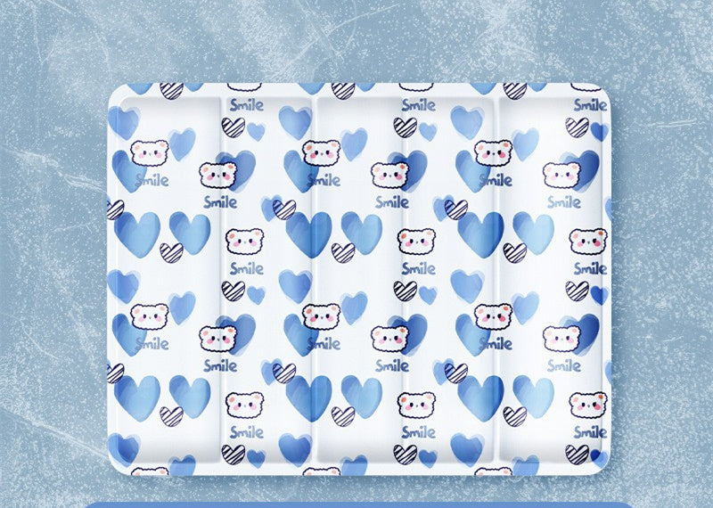 Pet Ice Mat Cute Dinosaur Sleeping Cooling Down