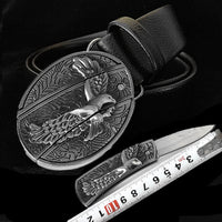 Smooth Buckle Self-defense Belt Knife Punk Buckle Head