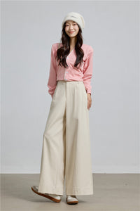 Korean-style Relaxed Simple Figure-flattering Casual Pants