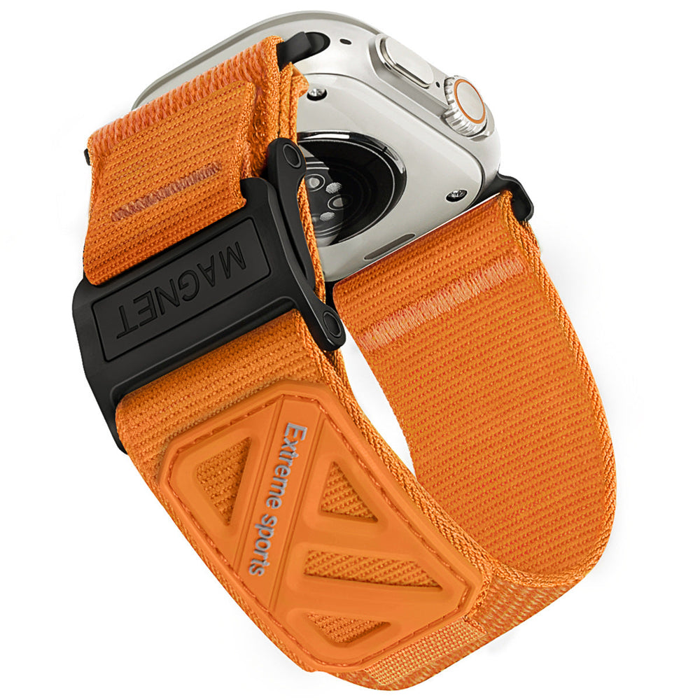 Magnetic Loop Climbing Nylon Canvas Sports Velcro Watch Strap