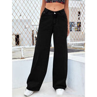 Women's High Waist Straight Leg Jeans