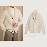 Casual  Warm  And Stylish Mens Commuter Sweater Cardigan