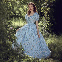 Womens Plus-Size Bohemian V-Neck Printed Short-Sleeve Dress