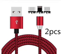 Android Type c Three-in-One Magnetic Suction Head Charging Cable