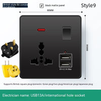 British British Standard Multi-Use Hong Kong Version Switches And Sockets
