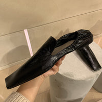 Flat Woman Head Retro Shallow Mouth Soft Sole Single Shoes