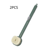 Dual-purpose Shower Brush Multifunctional Detachable Bath Brush Back Body Bath Shower Sponge Scrubber Brushes With Handle Massager Bathroom Brush Gadgets