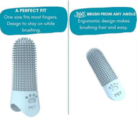 360 Angle Pet Finger Toothbrush For Small Medium, And Large Dogs  Improve Oral Health And Freshen Breath