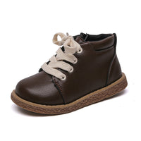 Plush Warm Children's Shoes Soft Soles High Top Fashion Baby Boots