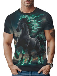 Mens 3D Printed Short-Sleeve T-Shirt