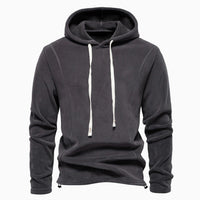 New Mens Long-sleeve Hoodie With A Stand-up Collar And A Half-zip