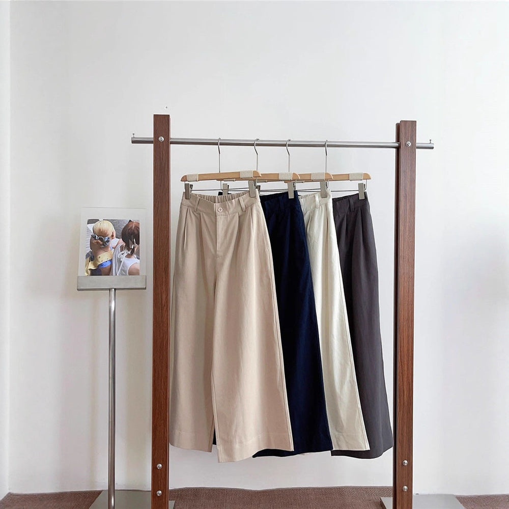 Korean-style Relaxed Simple Figure-flattering Casual Pants