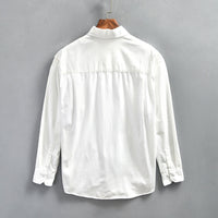 Fashionable Minimalist Loose Fitting Casual Mens Long Sleeve Shirt Jacket