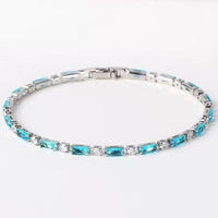 Luxury, High-end Glass Tennis Bracelet Jewelry