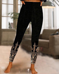 Hawaiian Style Digital Printing 3D Leggings For Men And Women