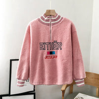 Autumn Lamb Velvet Plus Velvet Thick Sweater Women