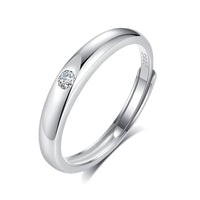 Ring Flash Single Zircon Couple Ring Men And Women Niche Opening Couple Rings