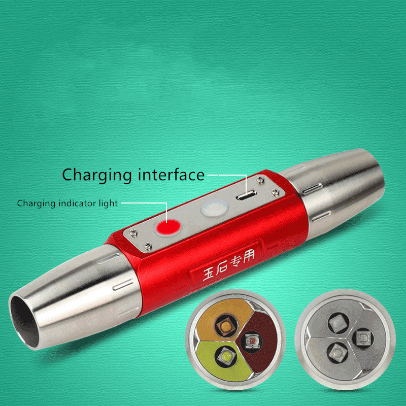 Identification jewelry flashlight