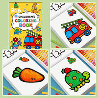 Cartoon Traffic Kids Doodle Coloring Book