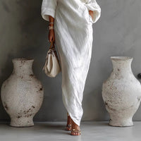 Off-Shoulder Long-Sleeve Dress for Women