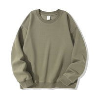 Autumn And Winter American Retro Composite Crew Neck Pullover Sweatshirt Men