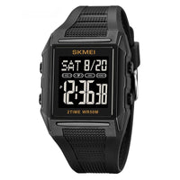 Lightweight Waterproof And Luminous Square Electronic Sports Watcha Classic And Stylish Choice