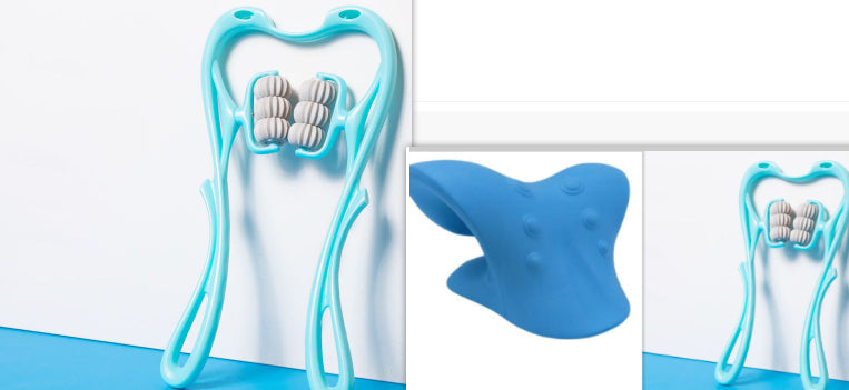 6-Wheel Manual Neck Massager - Pain Relief Roller