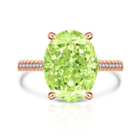 Female Versatile Casual Papalacha High Carbon Diamond Ice Flower Ring