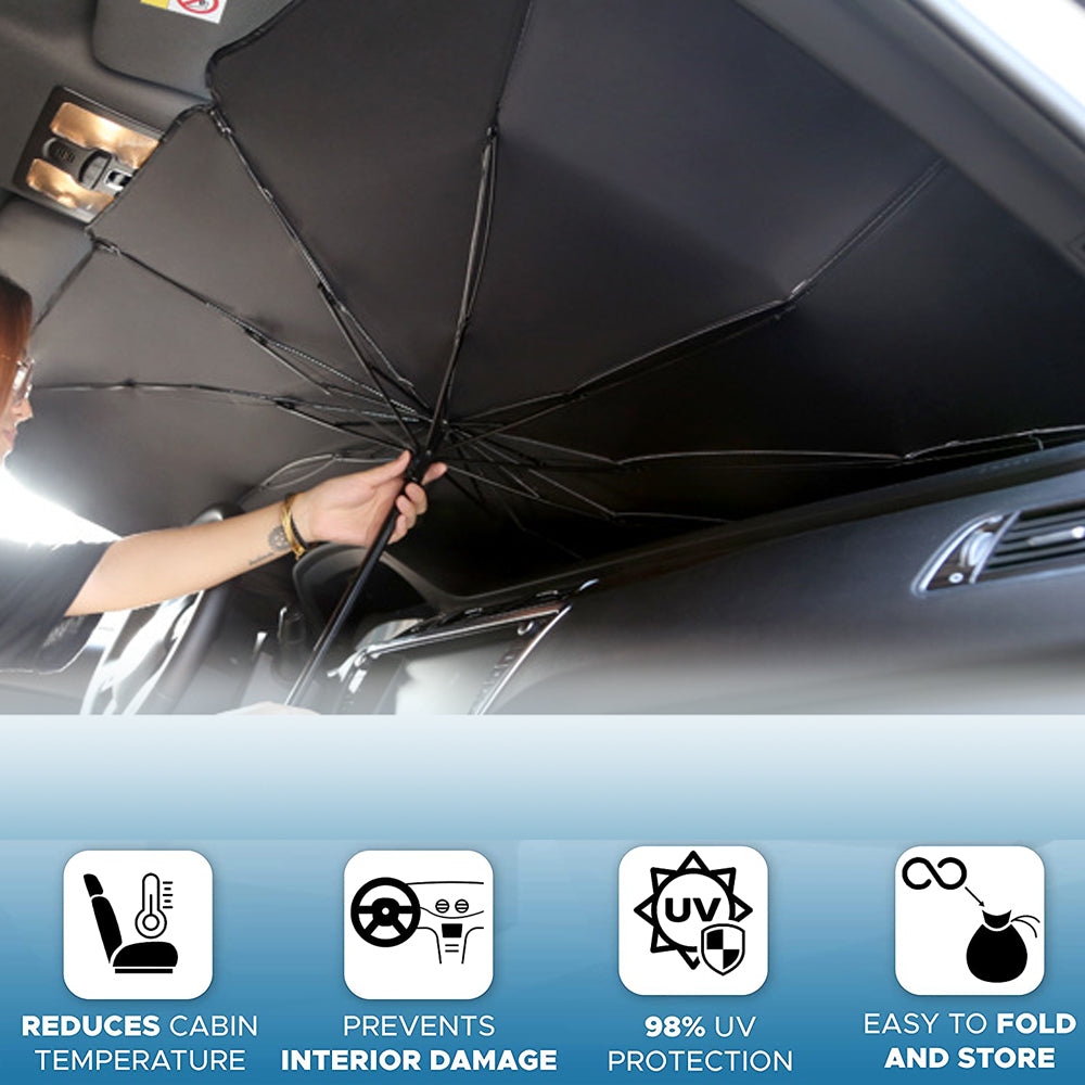 Foldable Car Windshield Sun Shade Umbrella UV Heat Protection Cover