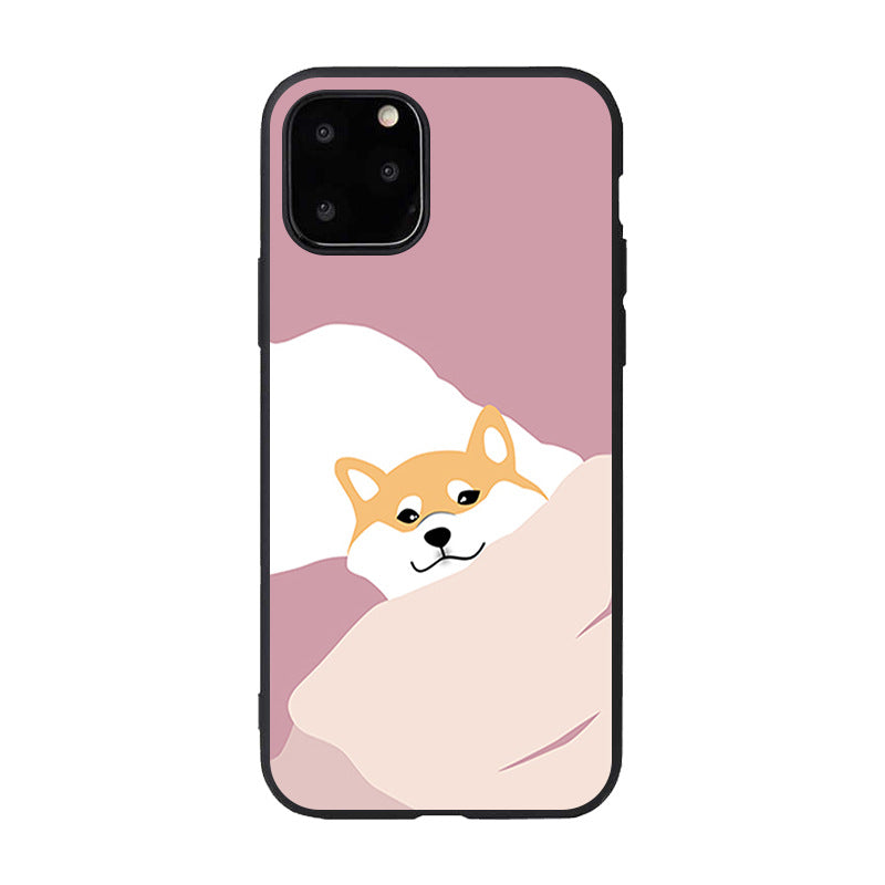 Cute Shiba Inu Erha Couple Mobile Shell  Matte Soft