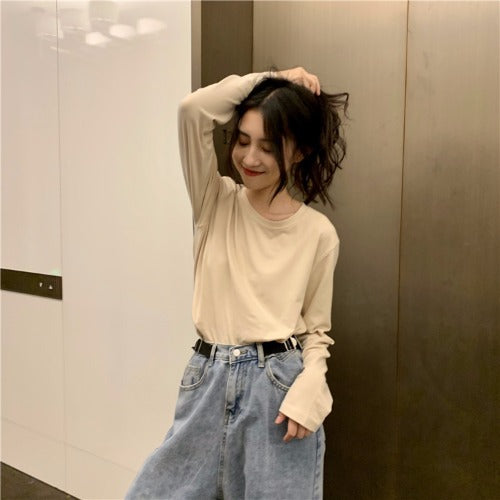 Bottoming Shirt Long Sleeve T-shirt Women''s Wear Clothes Early
