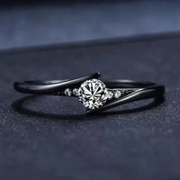 Female Minimalist Retro Creative Diamond Studded Ring